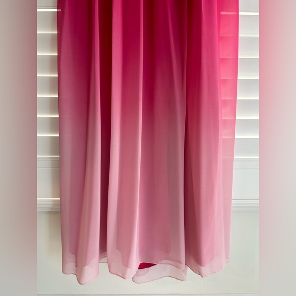 Nordstrom Erin Fetherston Fuchsia Pink Ombré Maxi Dress - US Size 8 worn once - Picture 8 of 12
